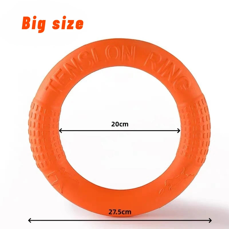 Pet Dog Toys Pet Flying Disk Training Ring Tpr Puller Anti-bite Floating Interactive Supplies Dog Toy Aggressive Chewing Dog Toy