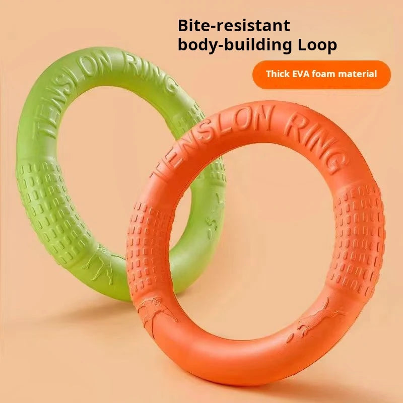 Pet Dog Toys Pet Flying Disk Training Ring Tpr Puller Anti-bite Floating Interactive Supplies Dog Toy Aggressive Chewing Dog Toy