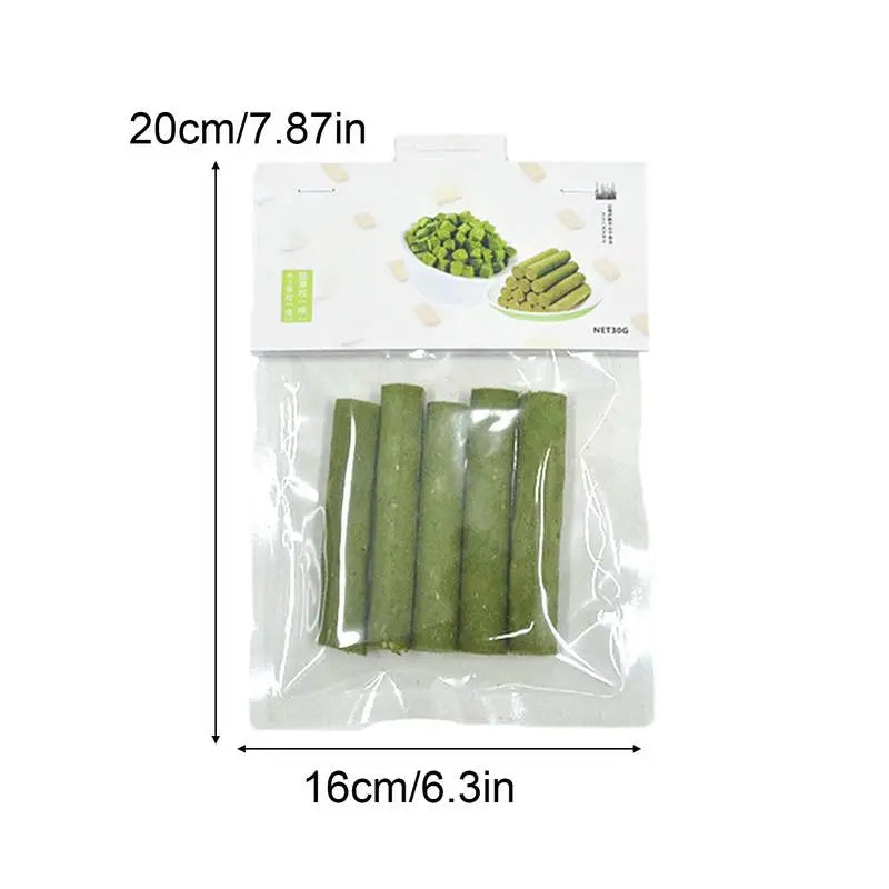 5Pcs Cat Grass Sticks Pet Edible Snacks Teeth Grinding Stick Cat Mild Cleaning Teething Sticks Hairball Removal Teeth Cleaning